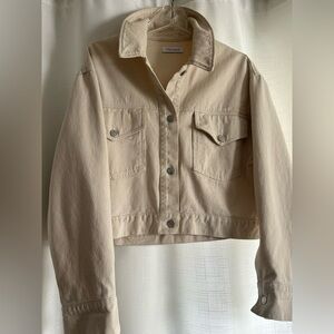 Yoga Jeans Oversized Denim Jacket - Ecru